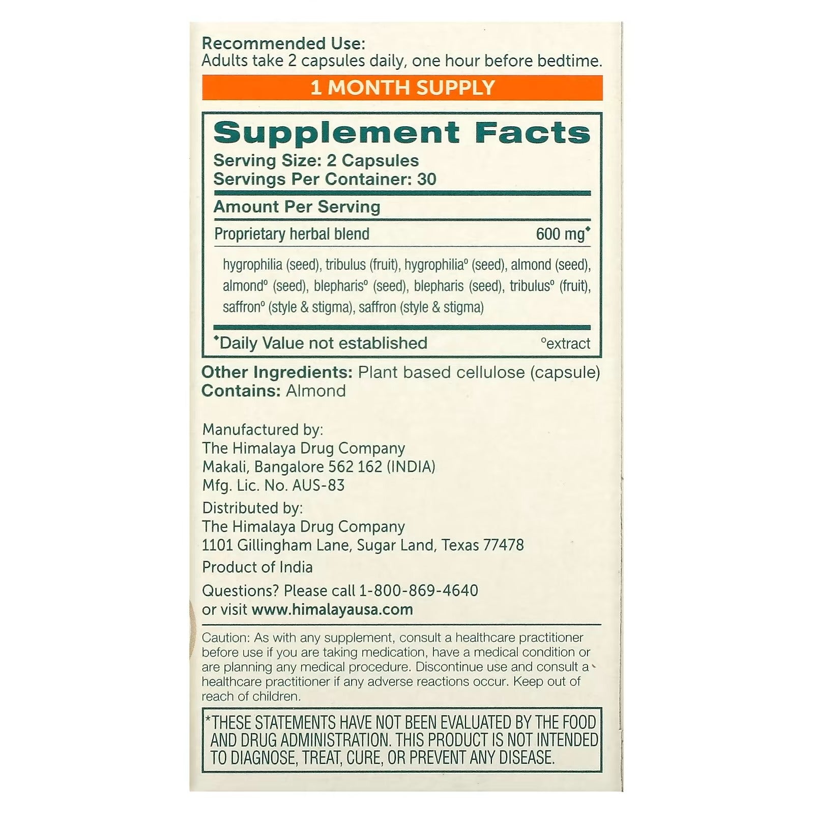 Himalaya Pure Herbs Kapikachhu Men's Wellness